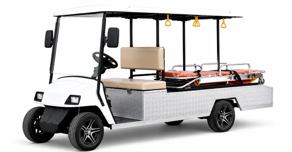 AMBULANCE Orange Stretcher Cart — photo 1 of 3